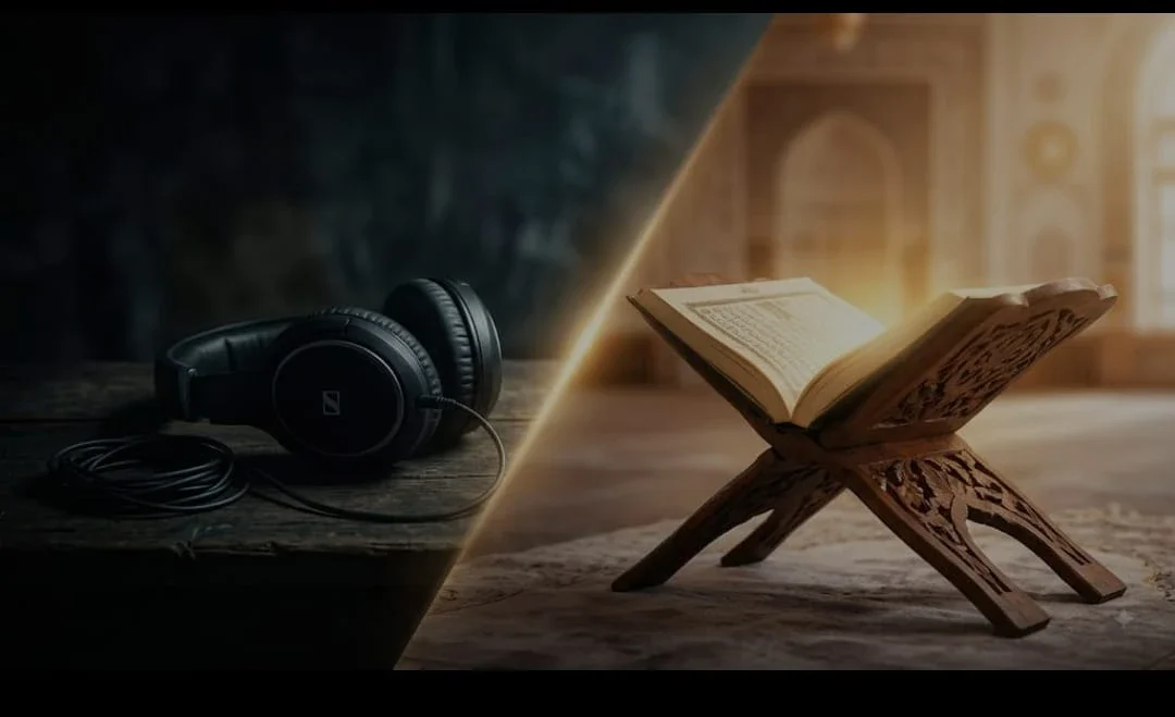 image about  من ضوضاء العادة إلى سكينة القرآن: كيف تبدأ رحلة حقيقية إلى الله؟