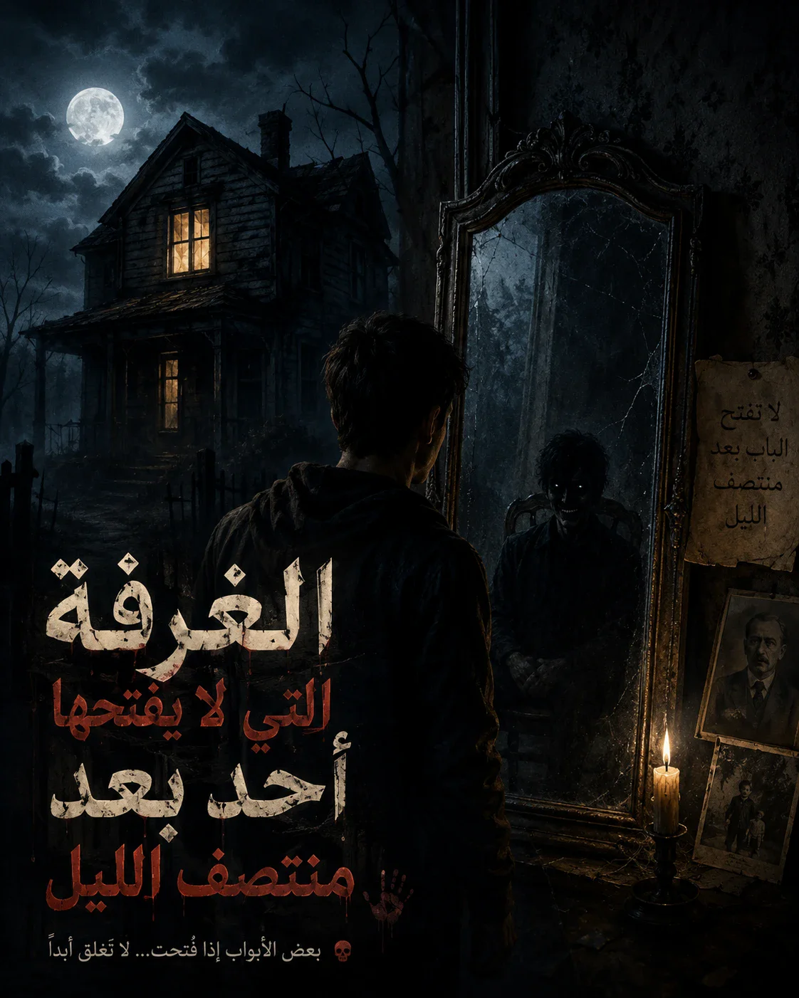 image about 👻 الغرفة التي لا يفتحها أحد بعد منتصف الليل 🕯️