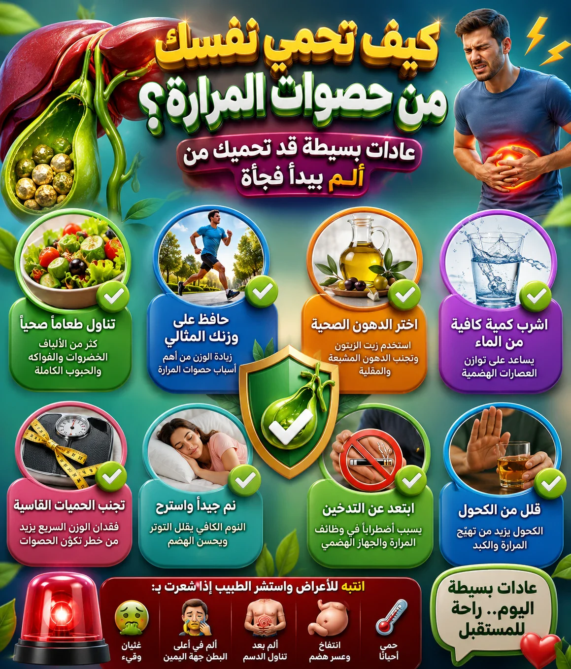 image about كيف تحمي نفسك من حصوات المرارة؟.. عادات بسيطة قد تحميك من ألم يبدأ فجأة