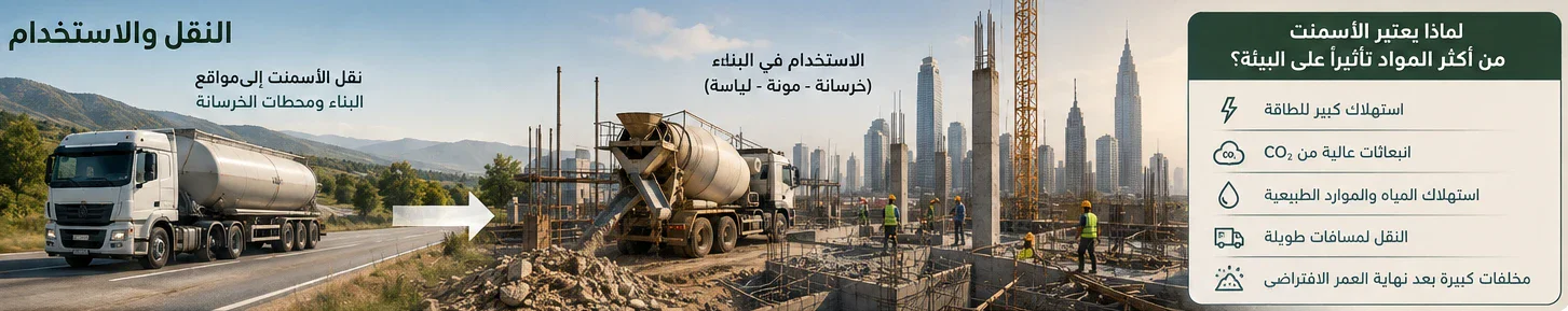 image about رحلة كيلو الأسمنت... لماذا يعتبر من أكثر المواد تأثيرًا على البيئة؟