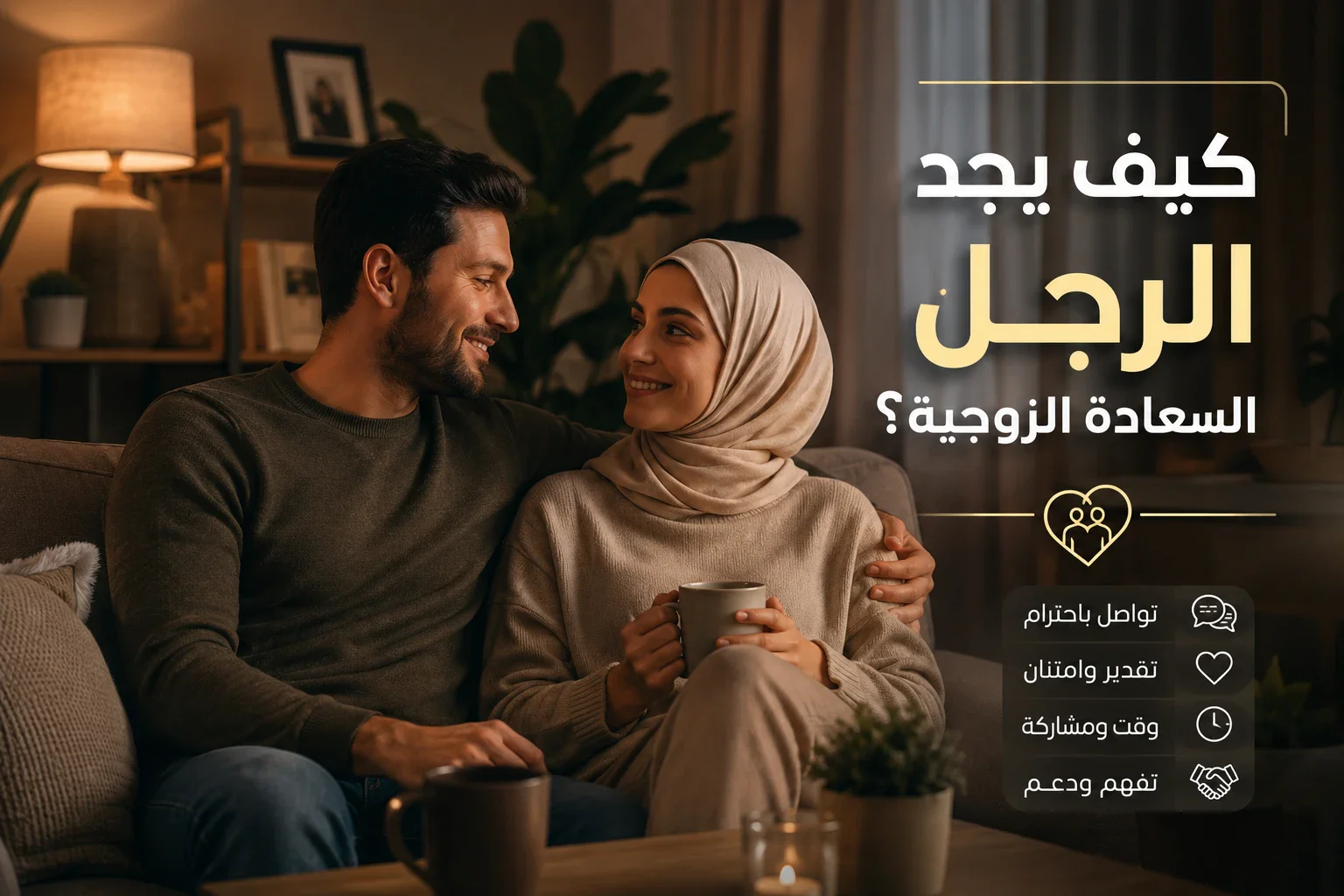 image about كيف يجد الرجل السعادة الزوجية؟