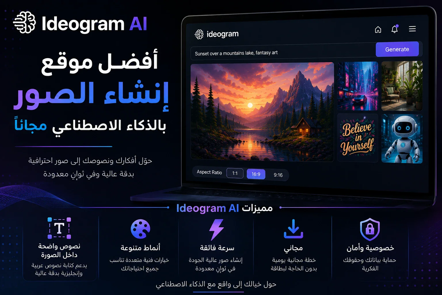 image about أفضل مواقع إنشاء الصور بالذكاء الاصطناعي مجانًا 2026 (دليل شامل للمبتدئين والمحترفين)