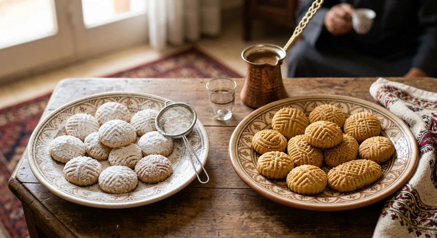 image about  طريقة عمل الكعك بالملبن والجوز والعجميه