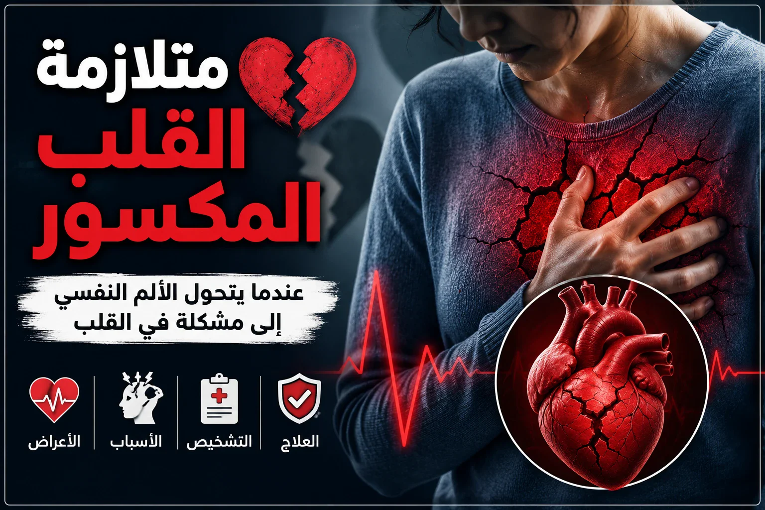 image about متلازمة القلب المكسور.. عندما يتحول الألم النفسي إلى حالة قلبية حقيقية