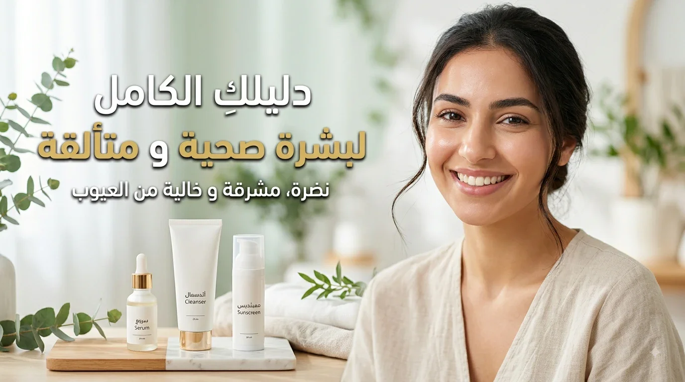 image about 🧴 العناية بالبشرة: دليلك العملي لبشرة صحية ونضرة يوميًا ✨
