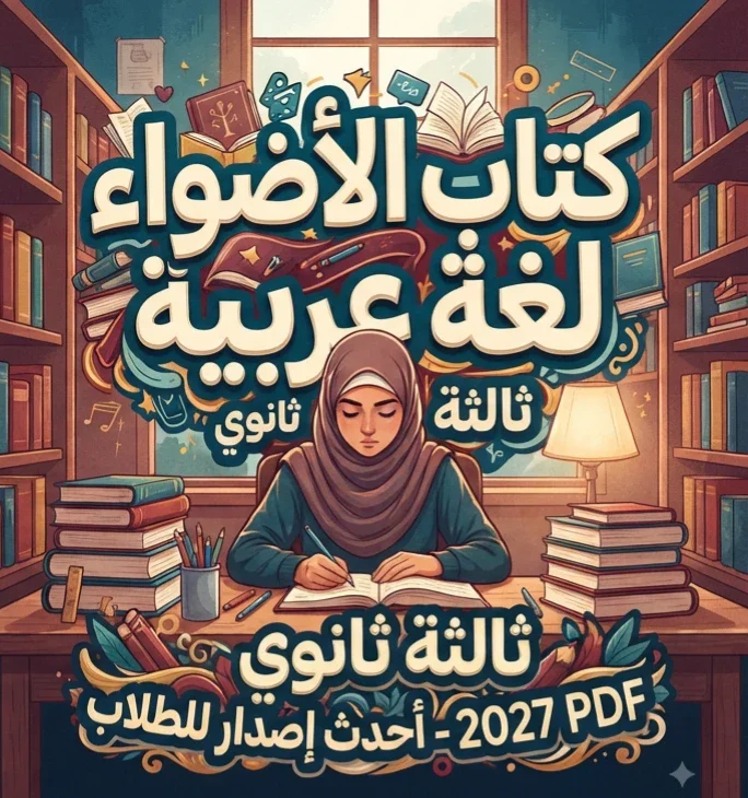 image about 📚 تحميل كتاب الأضواء لغة عربية شرح ثالثة ثانوي 2027 PDF – أحدث إصدار للطلاب