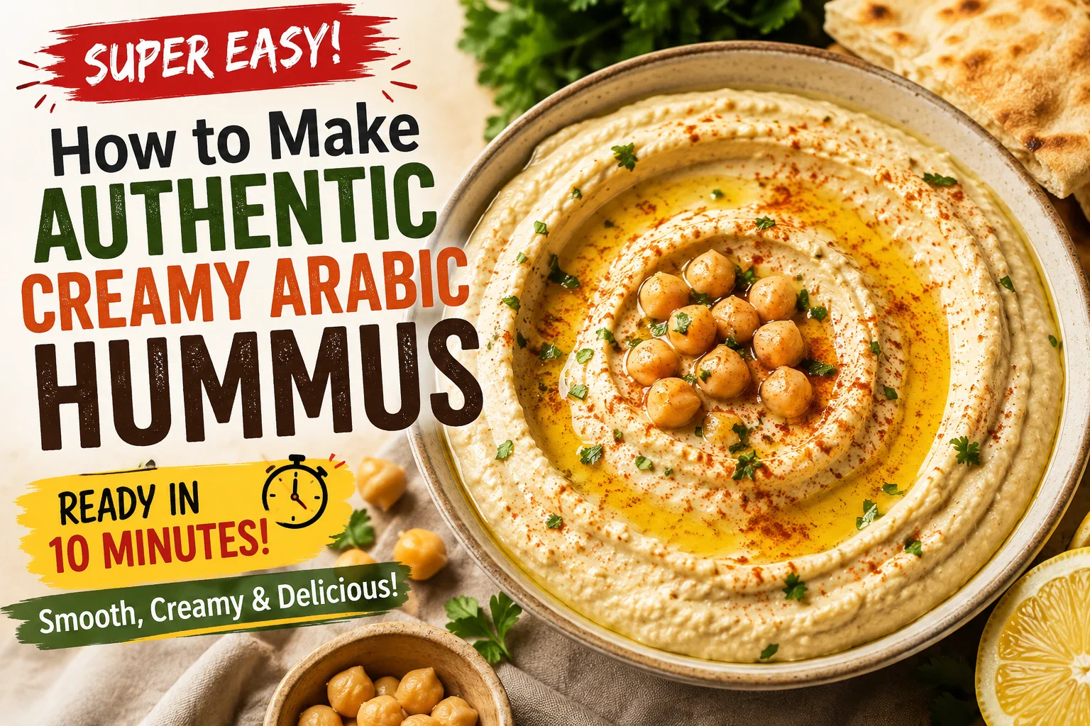 image about How to Make Authentic Creamy Arabic Hummus at Home (Super Easy)