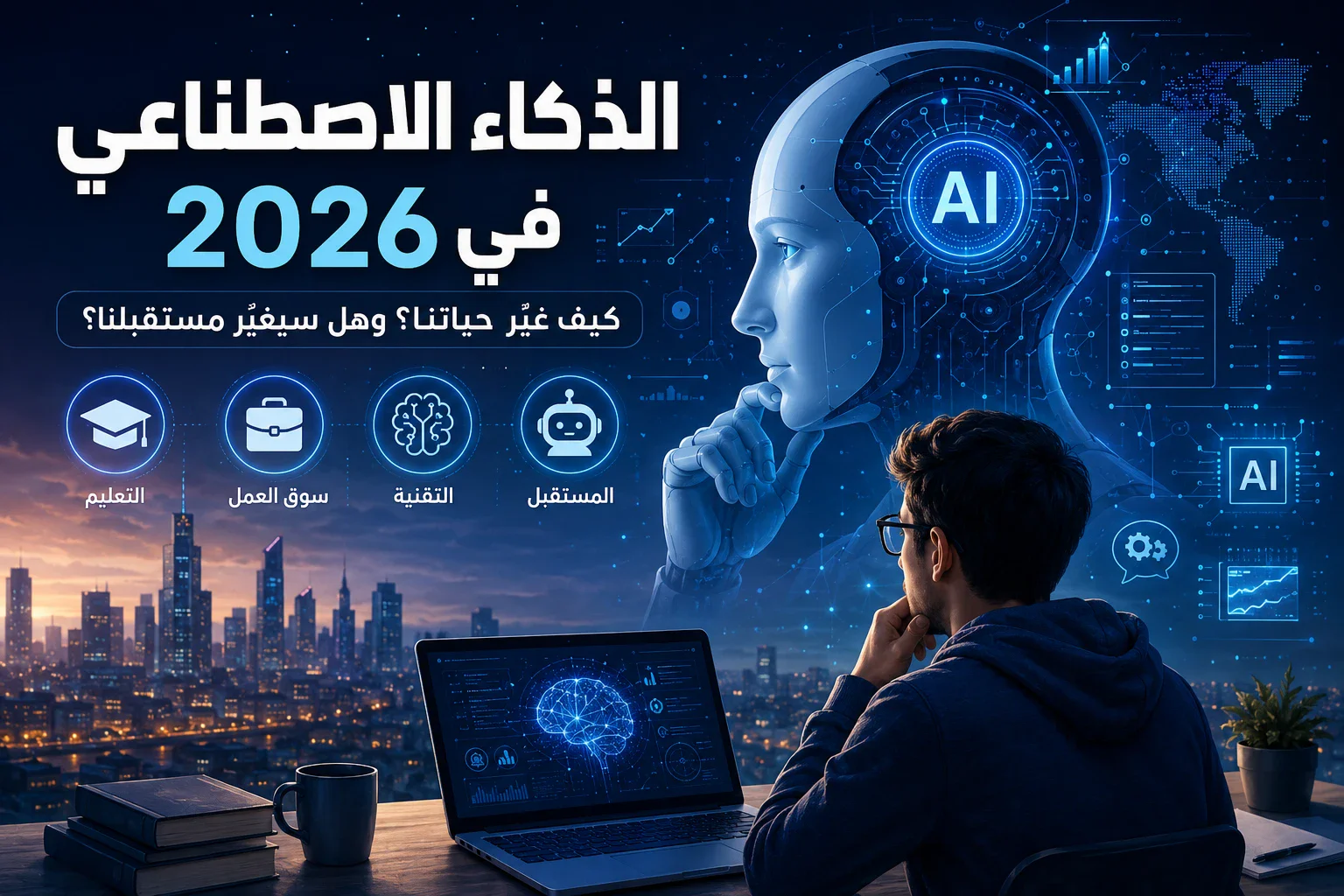 image about الذكاء الاصطناعي في 2026: كيف غيّر حياتنا؟ وهل سيغيّر مستقبلنا؟