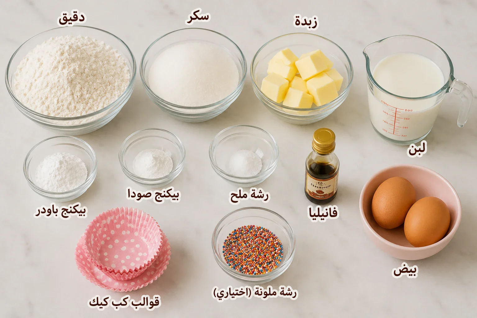 image about طريقه عمل الكاب كيك في البيت 