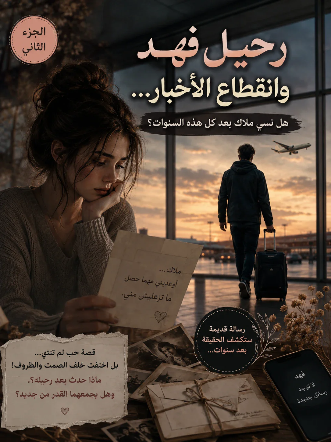 image about جزء الثاني: رحيل فهد وانقطاع الأخبار… هل نسي ملاك بعد كل هذه السنوات؟ | الجزء الثاني ❤️