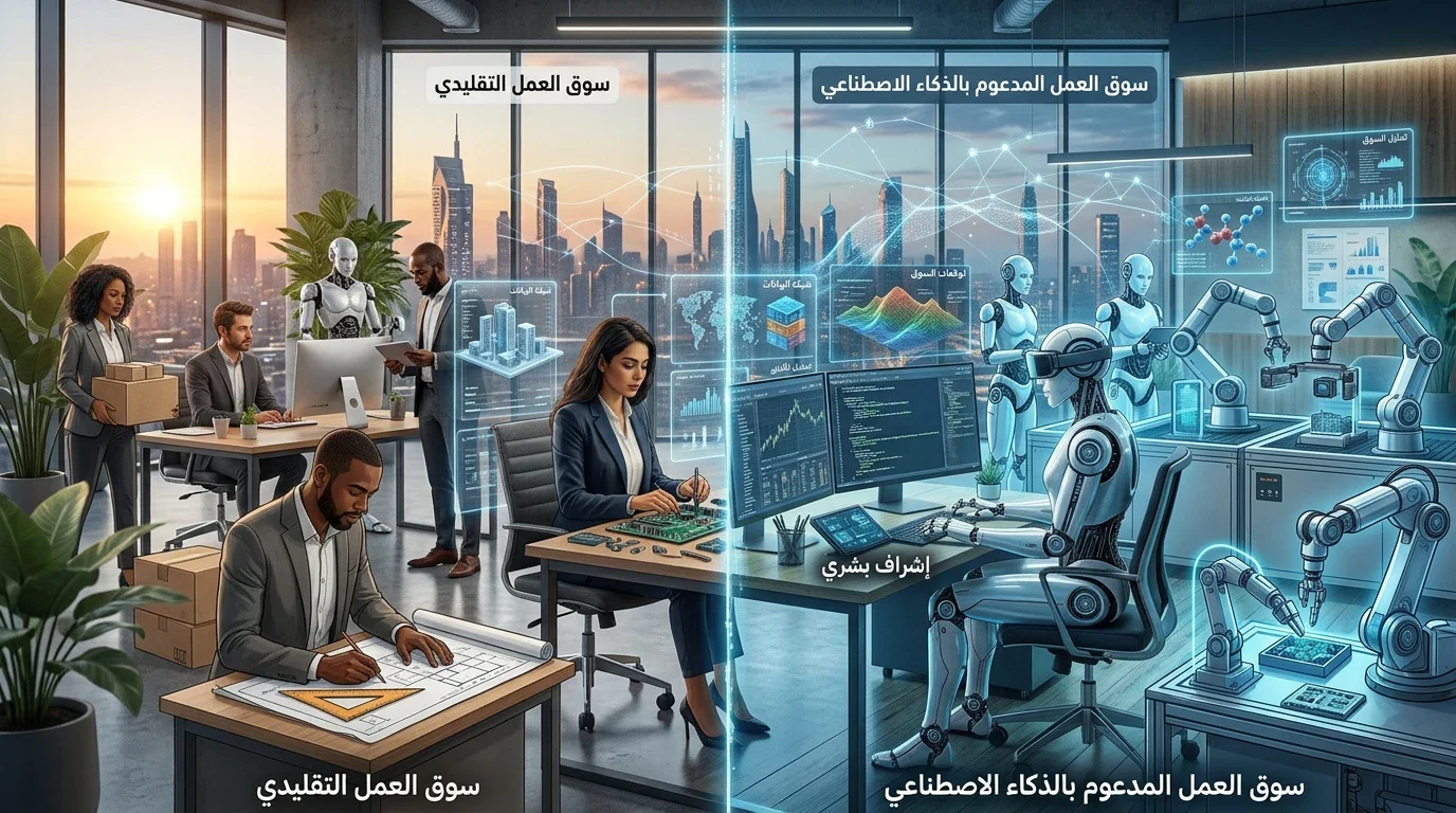 image about الذكاء الاصطناعى ومستقبل الوظائف : بين التطور التكنولوجى وخطر الاستبدال البشرى