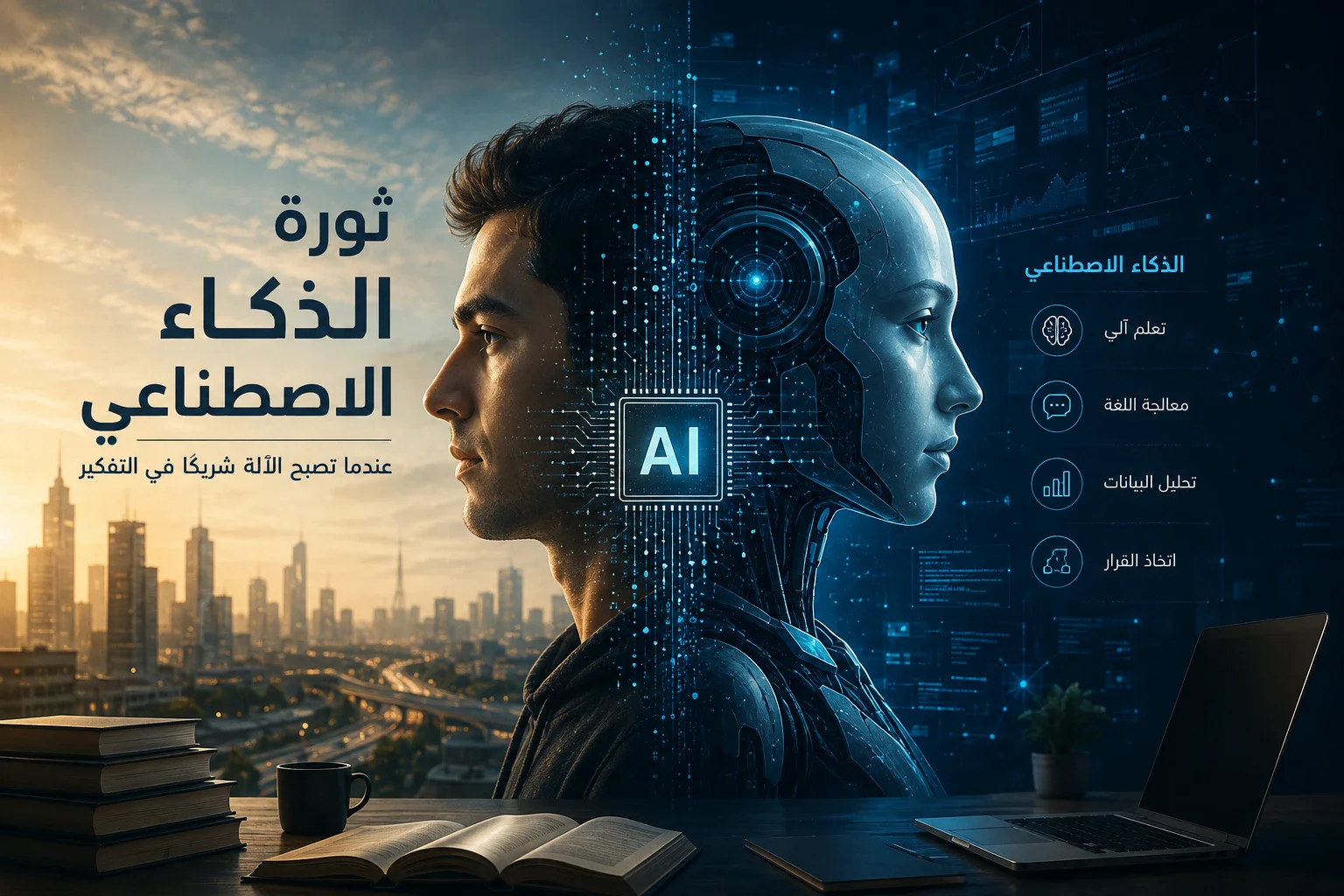 image about ثورة الذكاء الاصطناعي: هل أصبح الإنسان يعمل مع الآلة بدلًا من العمل وحده؟