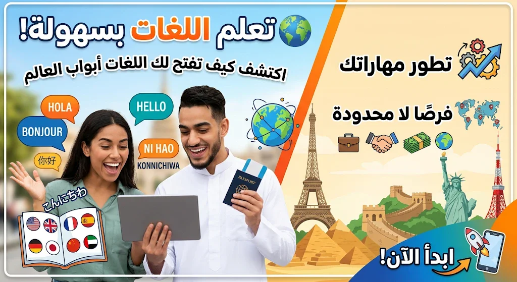 image about تعلم اللغات: رحلة نحو المعرفة والتواصل واكتشاف العالم