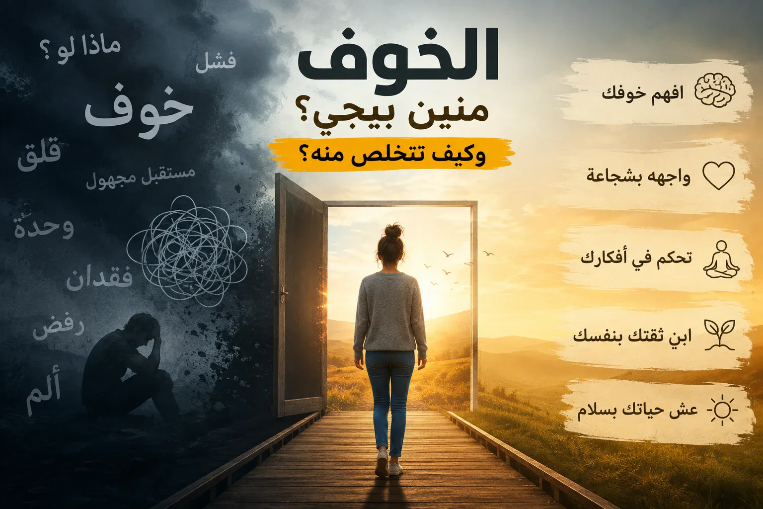 image about ما لم تعرفه عن الخوف من قبل، لماذا نشعر بالخوف؟ أسبابه وأعراضه وكيف تتخلص من الخوف المرضي