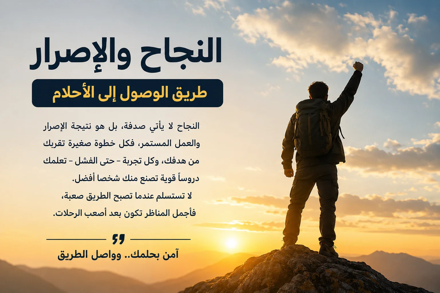 image about النجاح والإصرار.. طريق الوصول إلى الأحلام