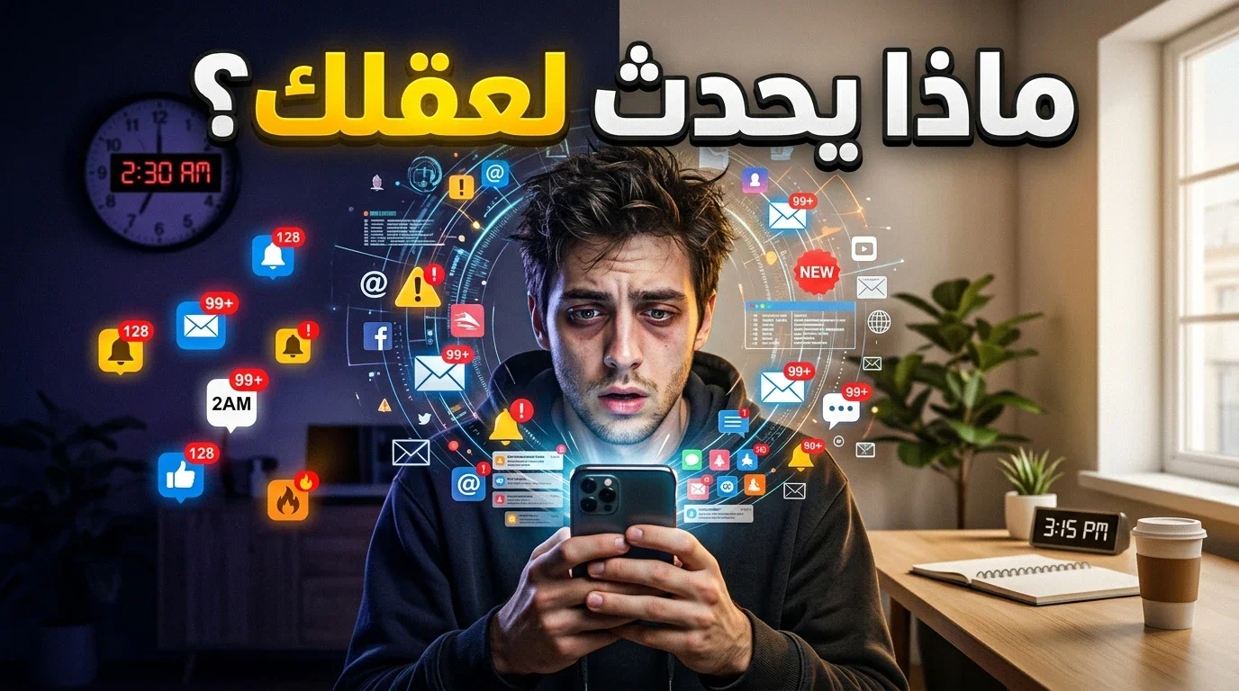 image about ماذا يحدث لعقلك عندما تستخدم هاتفك لساعات طويلة كل يوم؟