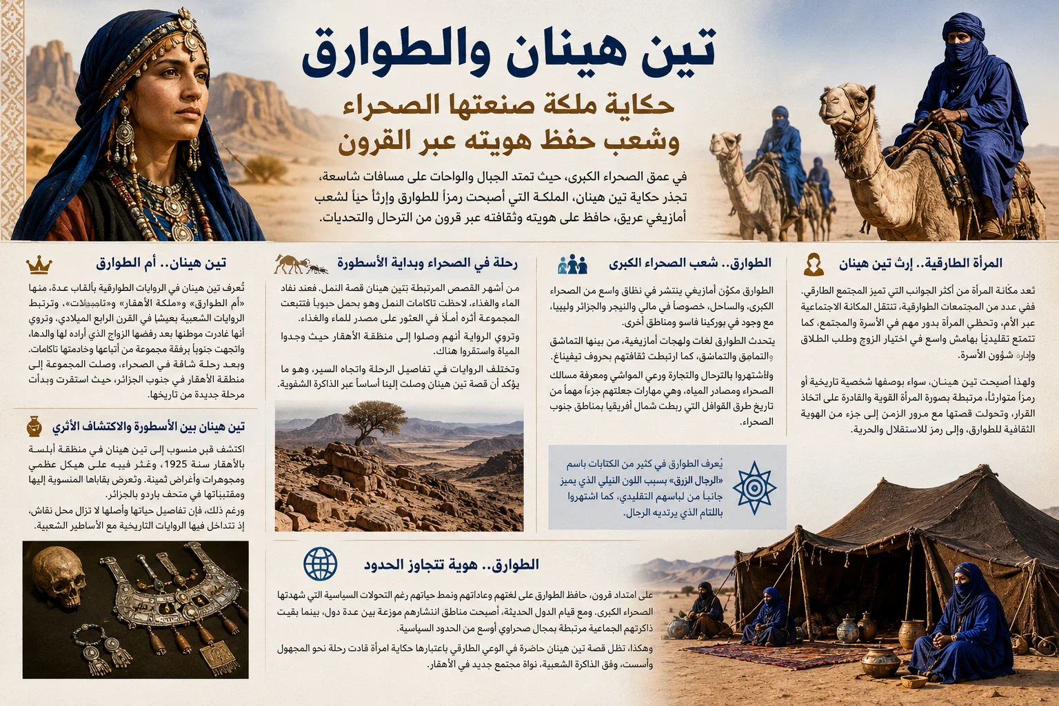 image about تين هينان والطوارق: حكاية ملكة صنعتها الصحراء وشعب حفظ هويته عبر القرون
