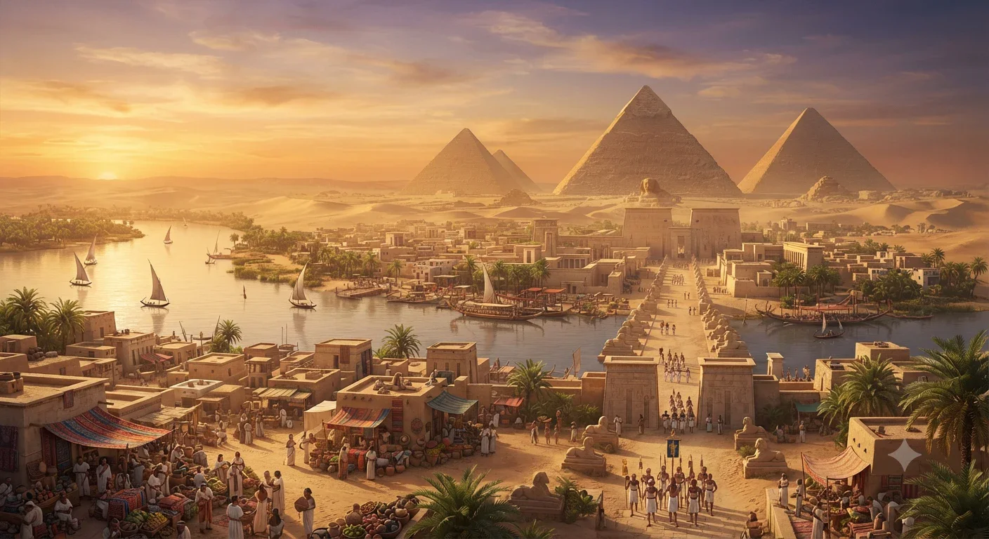 image about الحضارة المصرية القديمة: أعجوبة الخلود على ضفاف النيل.