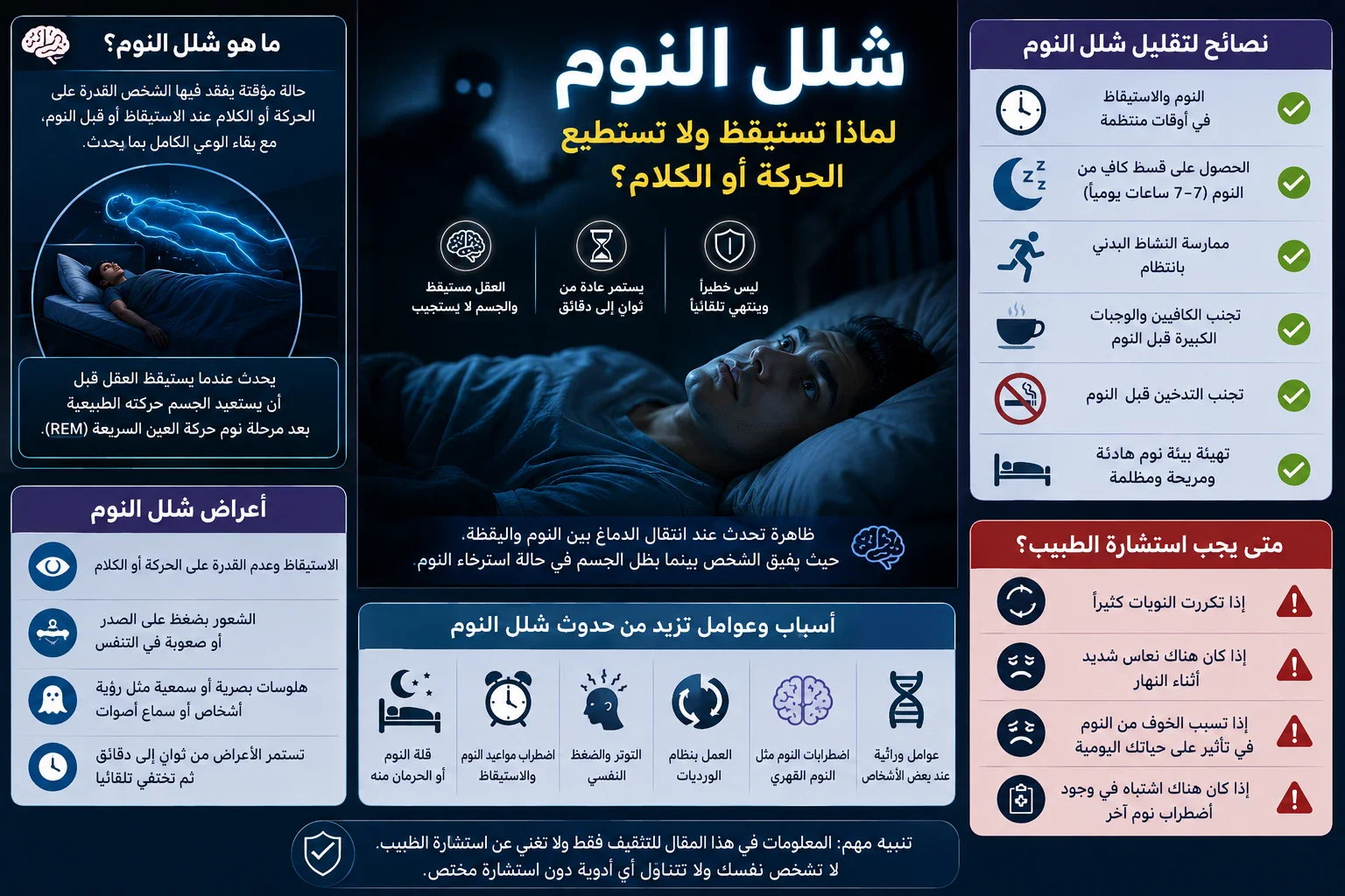 image about شلل النوم: لماذا تستيقظ ولا تستطيع الحركة أو الكلام