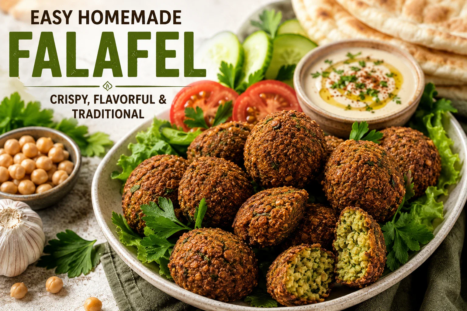 image about Easy Homemade Falafel Recipe: Crispy, Flavorful and Traditional