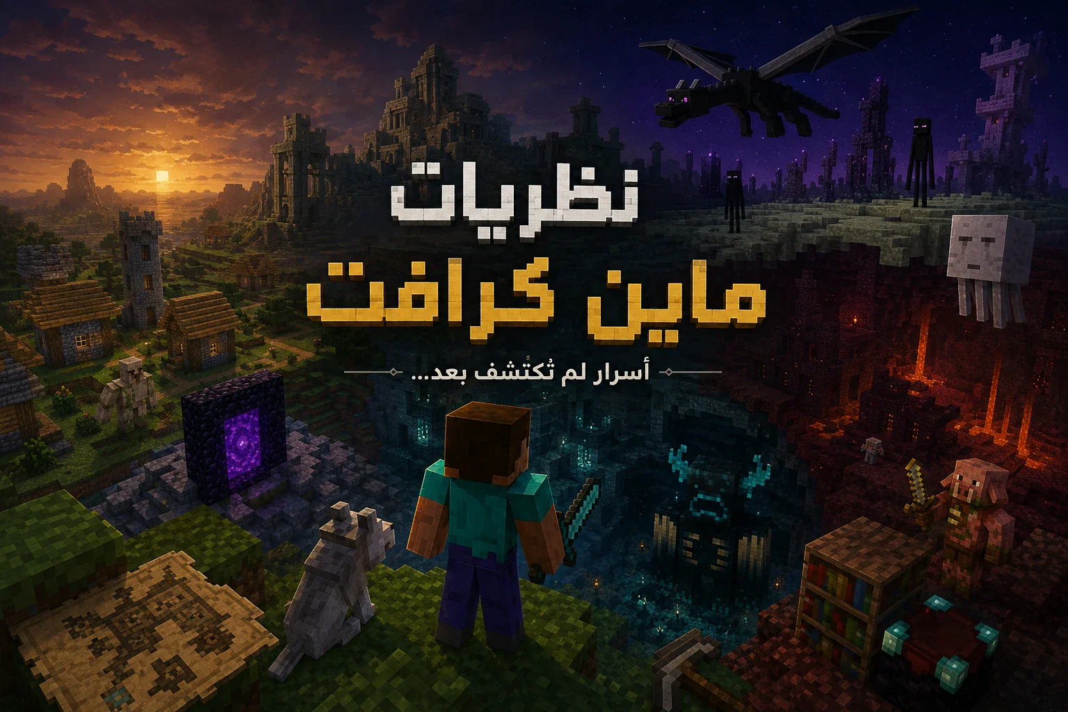 image about أشهر نظريات لعبة ماين كرافت 