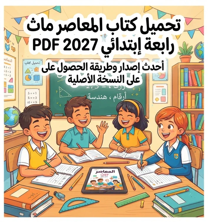 image about 📗 تحميل كتاب المعاصر ماث رابعة ابتدائي الترم الأول 2027 PDF – أحدث إصدار وطريقة الحصول على النسخة الأصلية