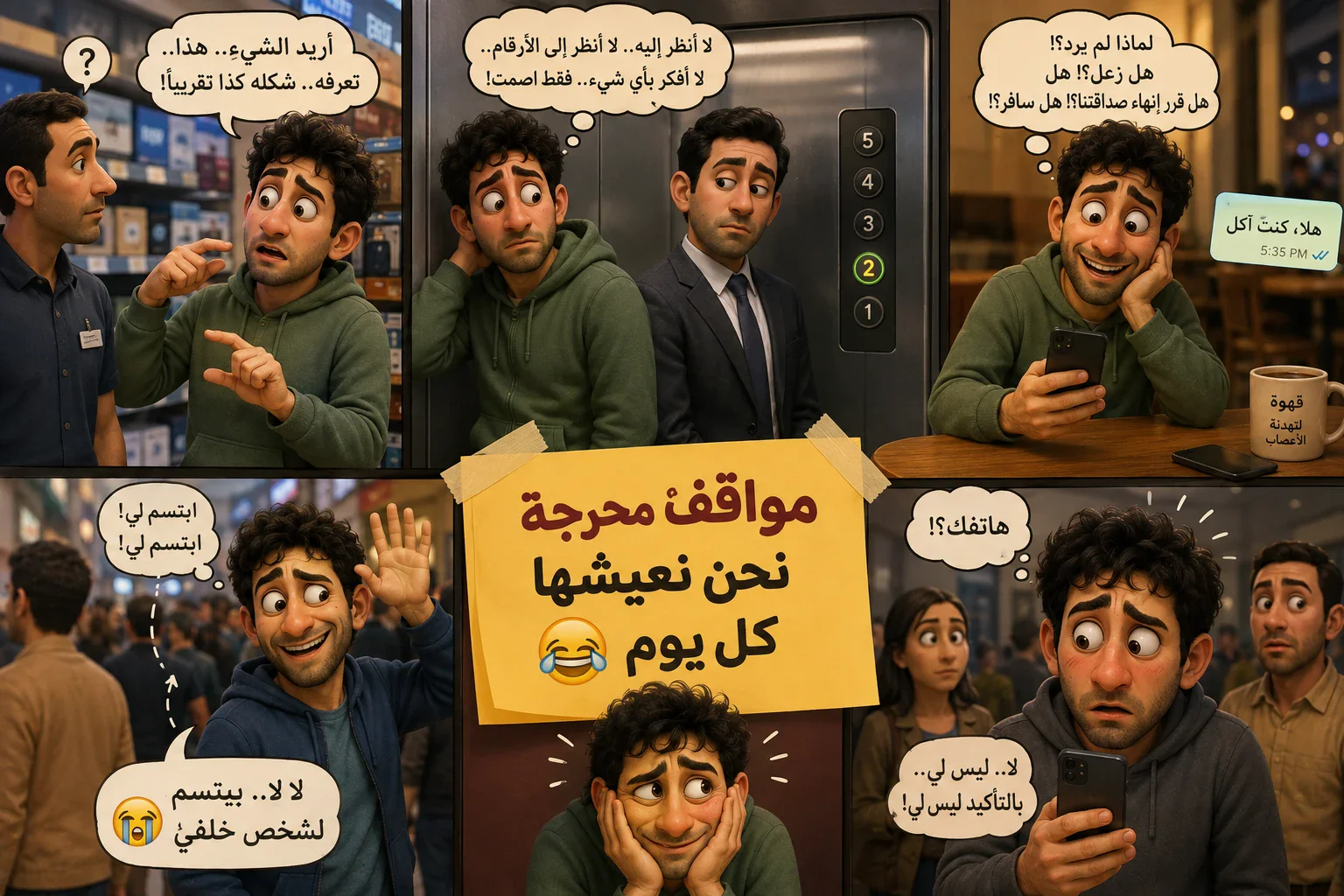 image about أنا والمواقف المحرجة… علاقة لا تنتهي 😂
