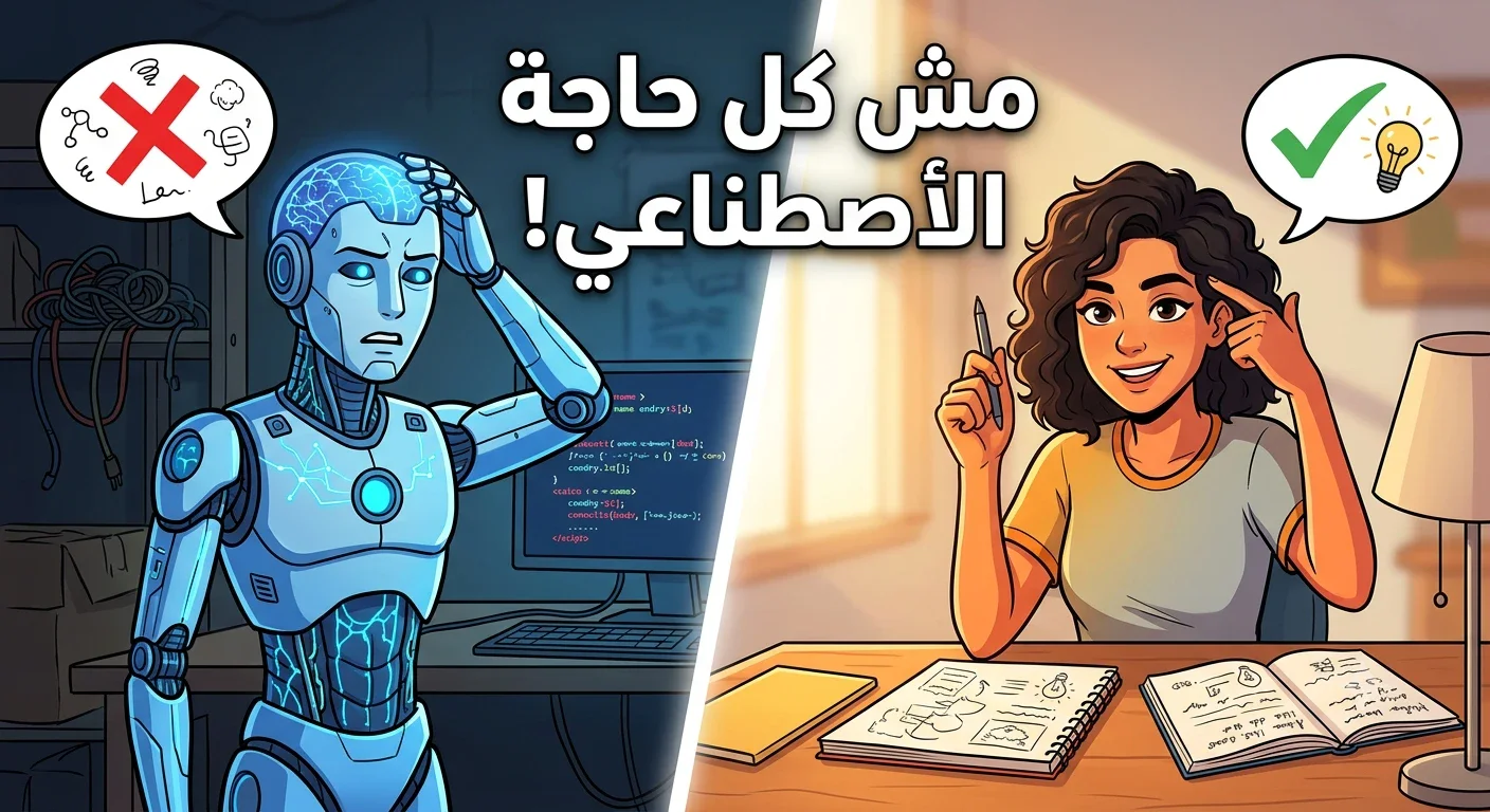 image about مش كل حاجة بالذكاء الاصطناعي! بين المبالغة والواقع