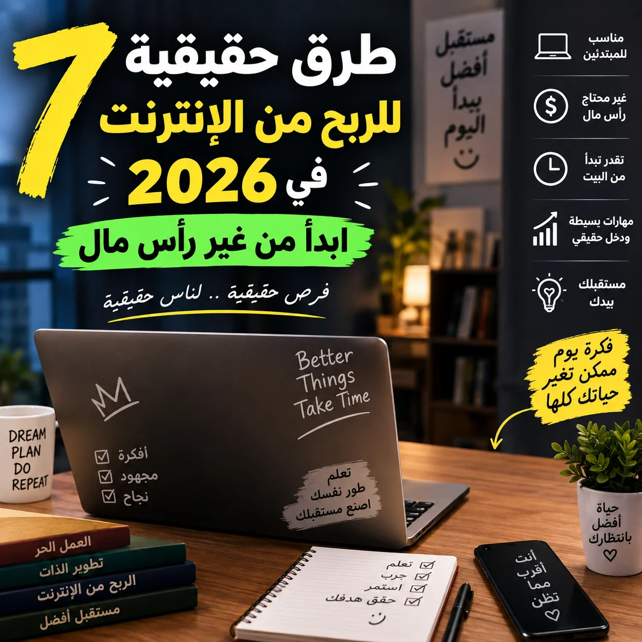 image about 7 طرق حقيقية للربح من الإنترنت في 2026.. ابدأ من غير رأس مال