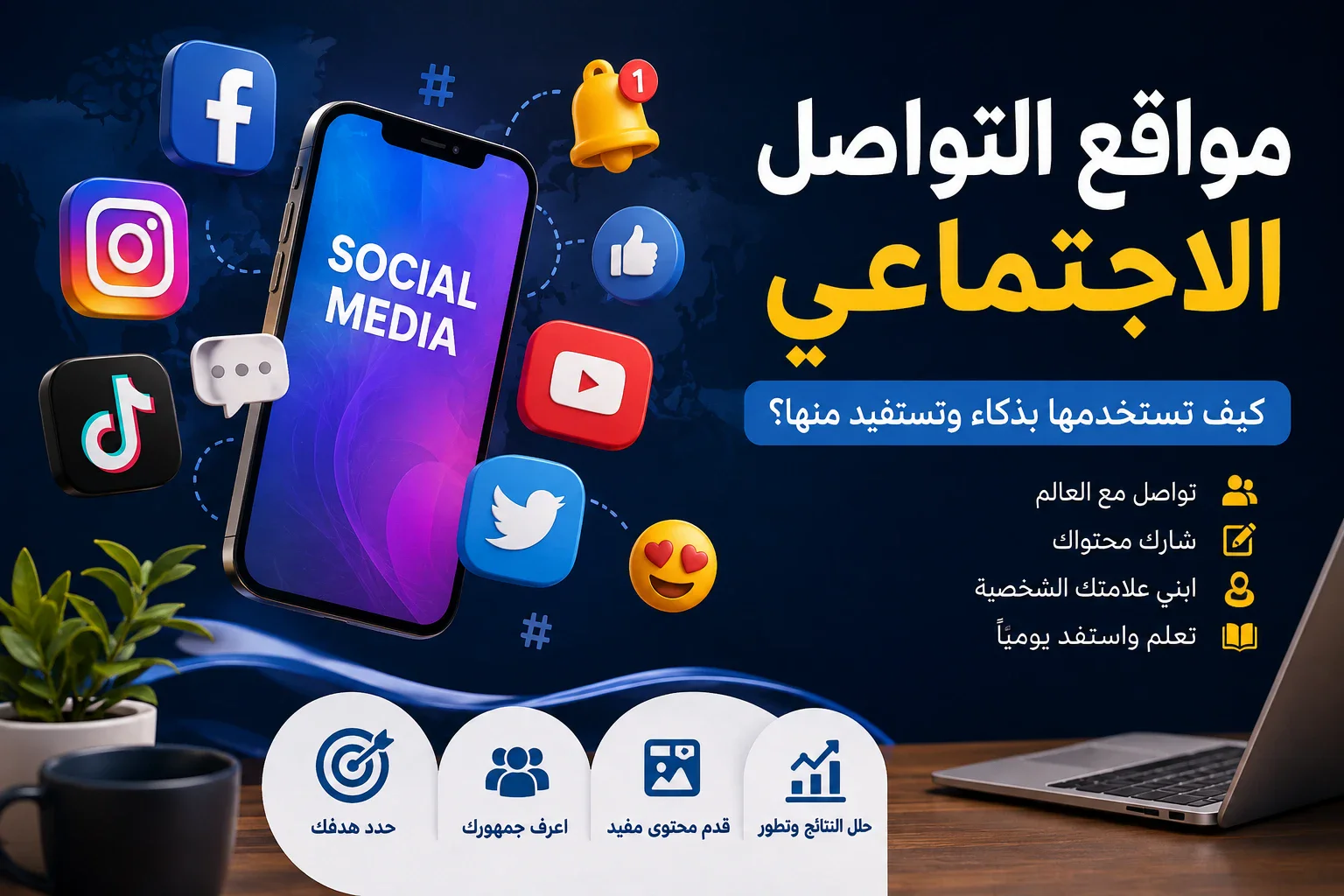 image about مواقع التواصل الاجتماعي: كيف تستخدمها بذكاء وتستفيد منها؟