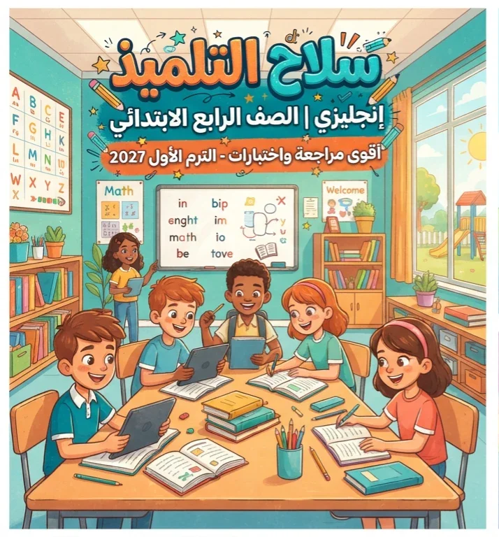 image about 📥 تحميل ملحق كتاب سلاح التلميذ إنجليزي الصف الرابع الابتدائي الترم الأول PDF 2027 | أقوى مراجعة واختبارات