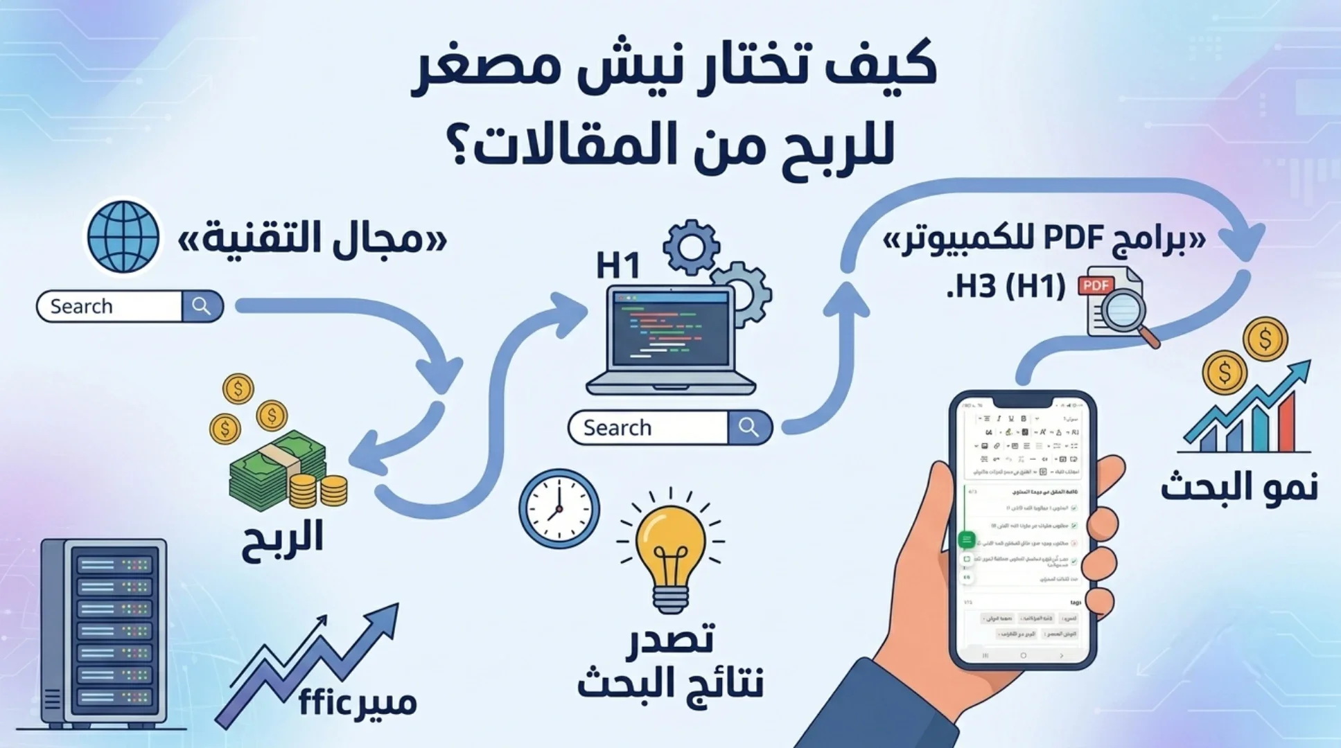 image about ​كيف تختار نيش مصغر ناجح للربح من المقالات (دليل 2026)