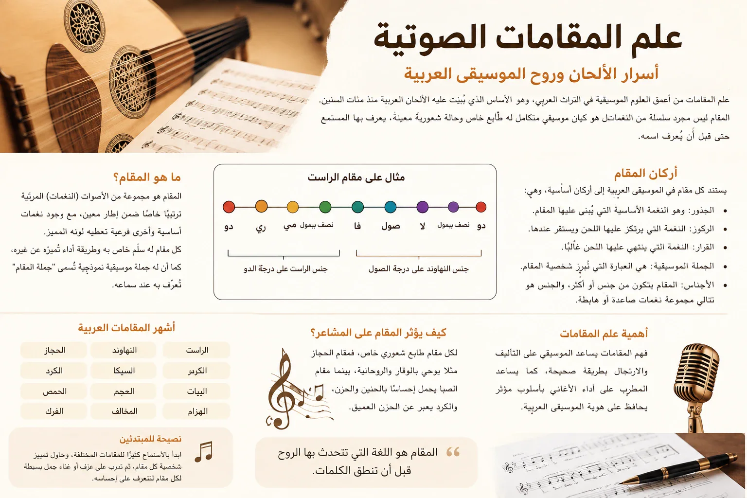 image about علم المقامات الصوتية: أسرار الألحان وروح الموسيقى العربية
