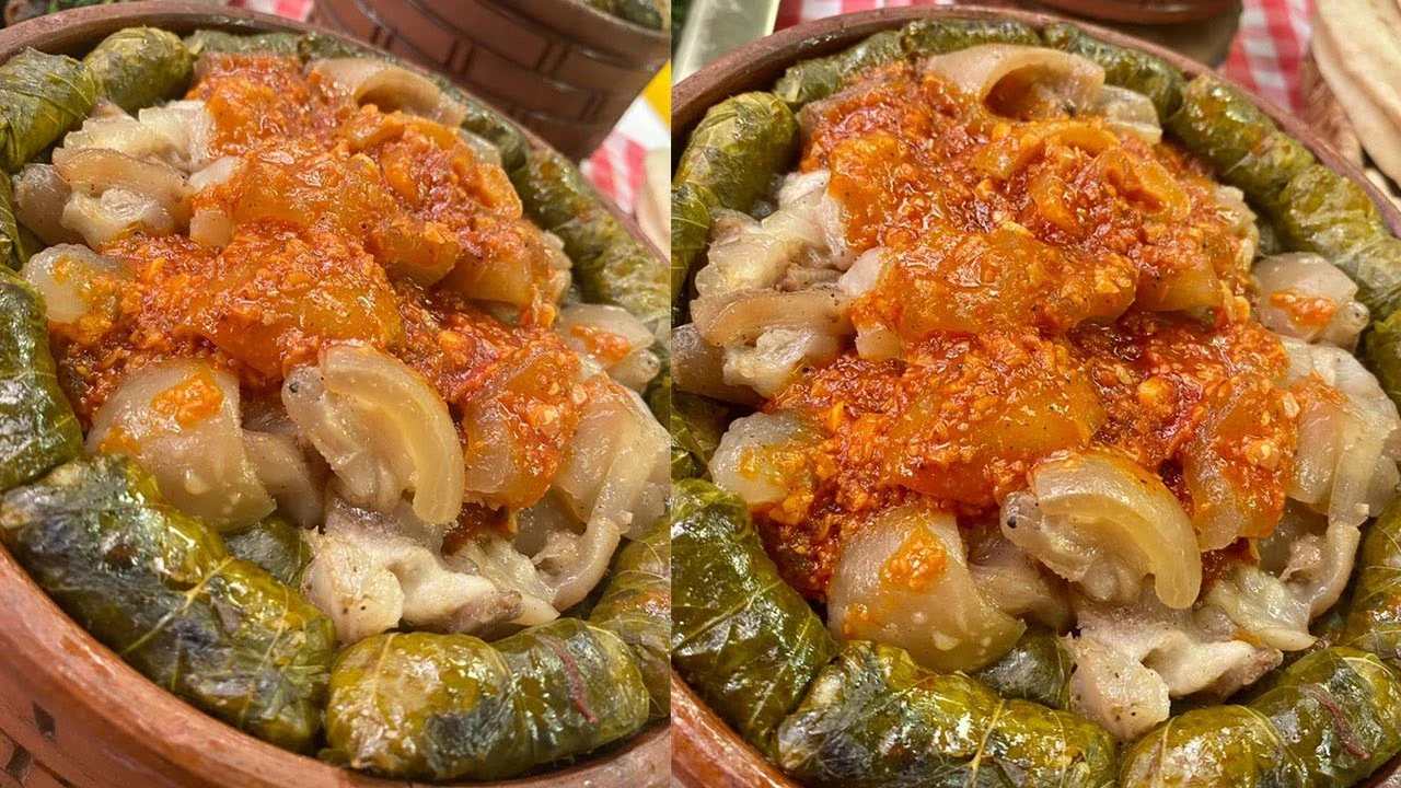 image about طاجن ورق العنب بالكوارع: أسرار الصنعة والمذاق الأصلي 