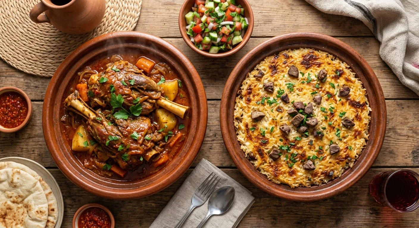 image about طريقة عمل طاجن موزة ضاني بالأرز المعمر: أسرار الطبخ الفلاحي