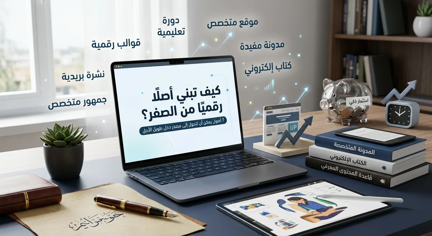 image about كيف تبني أصلًا رقميًا من الصفر؟ 7 أصول يمكن أن تتحول إلى مصدر دخل طويل الأجل