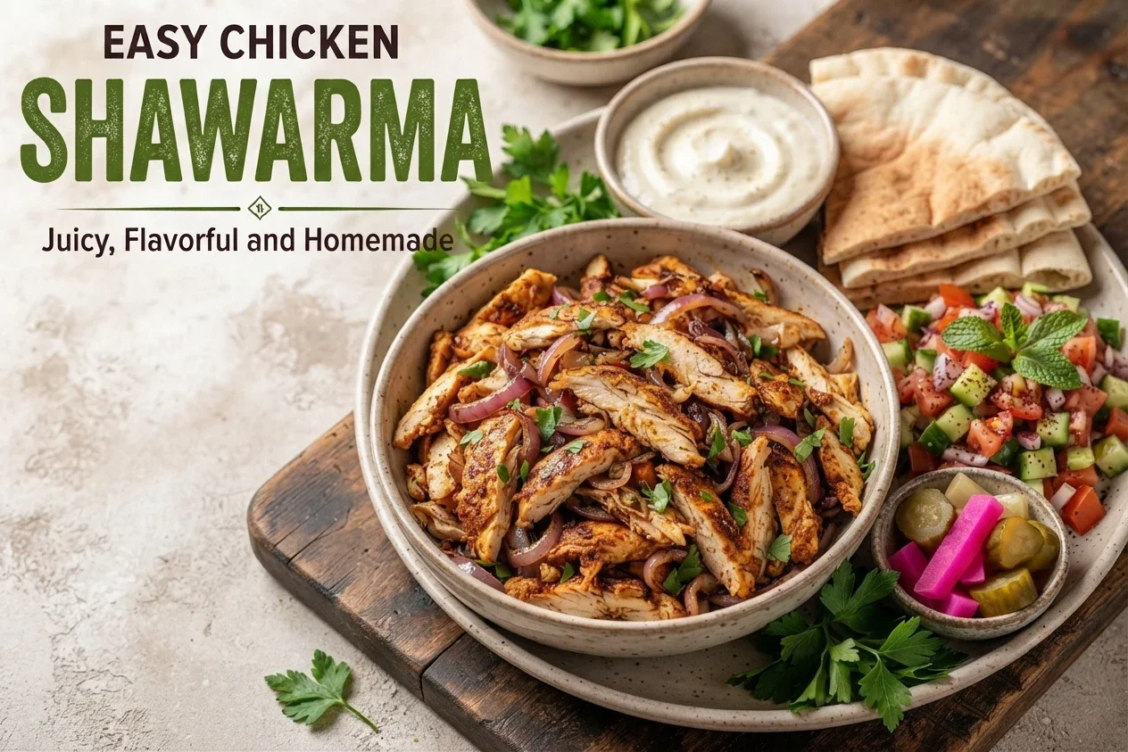 image about Easy Chicken Shawarma Recipe: Juicy, Flavorful and Homemade
