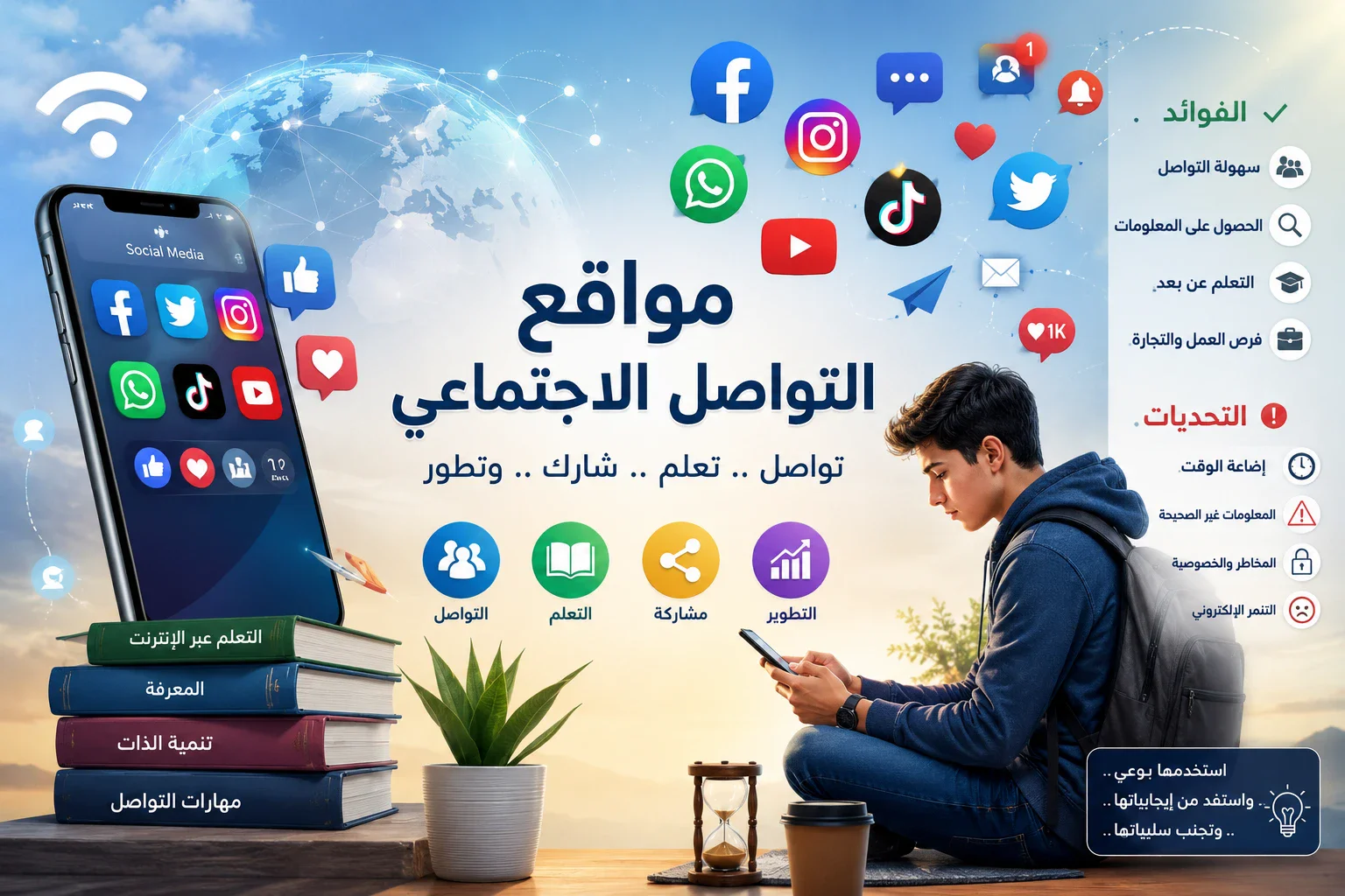 image about مواقع التواصل الاجتماعي بين الفائدة والضرر