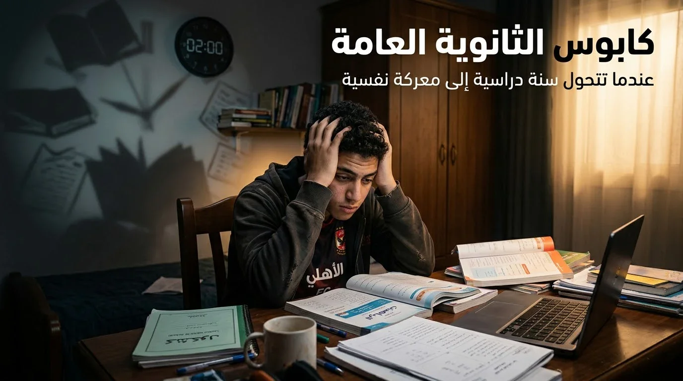 image about 😰📚 كابوس الثانوية العامة: عندما تتحول سنة دراسية إلى معركة نفسية 📝😵