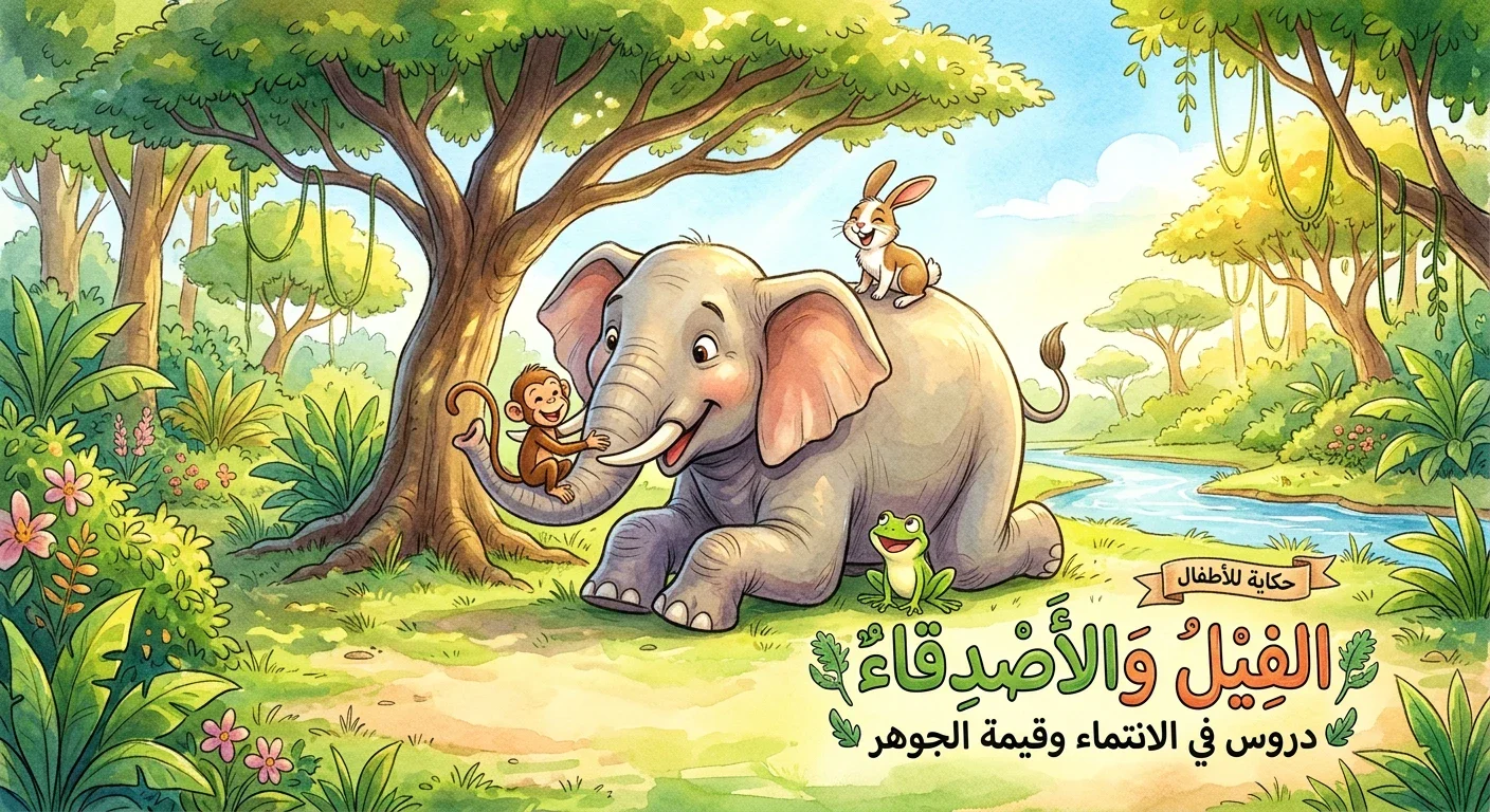 image about قصة الفيل والأصدقاء