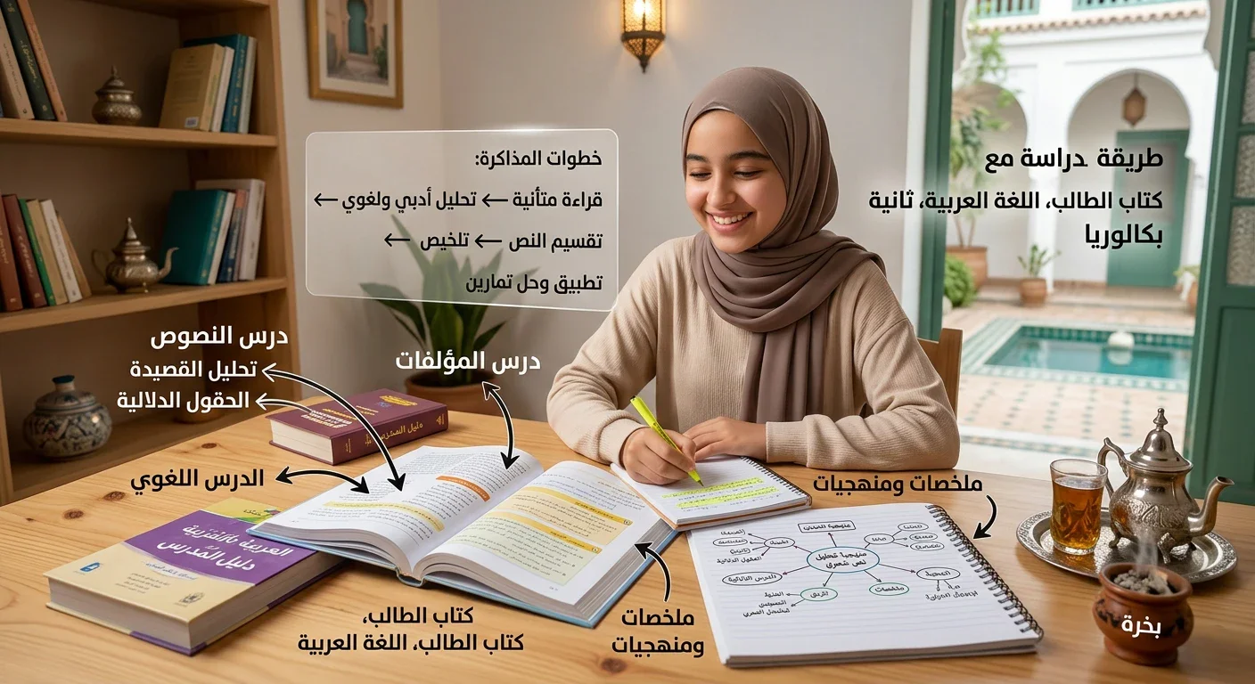 image about تحميل كتاب الطالب الجزء الأول عربي الصف الثاني بكالوريا 2027 PDF | الجزء الأول كامل ورابط التحميل