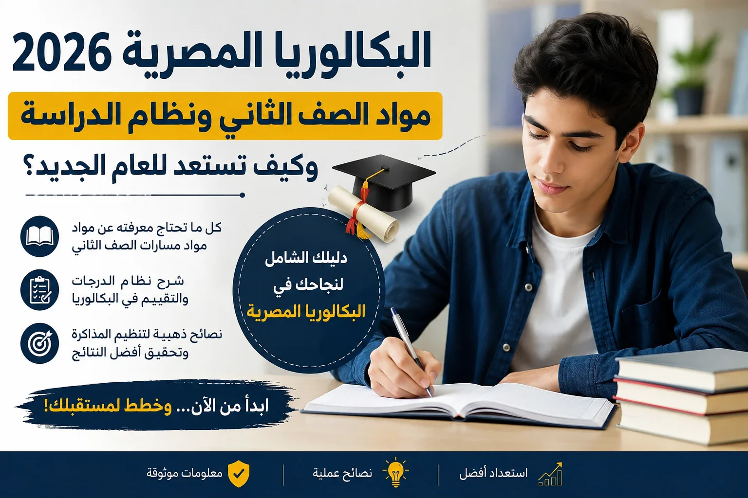 image about البكالوريا المصرية 2026: كيف تستعد للصف الثاني وتبدأ عامك الدراسي بشكل صحيح؟