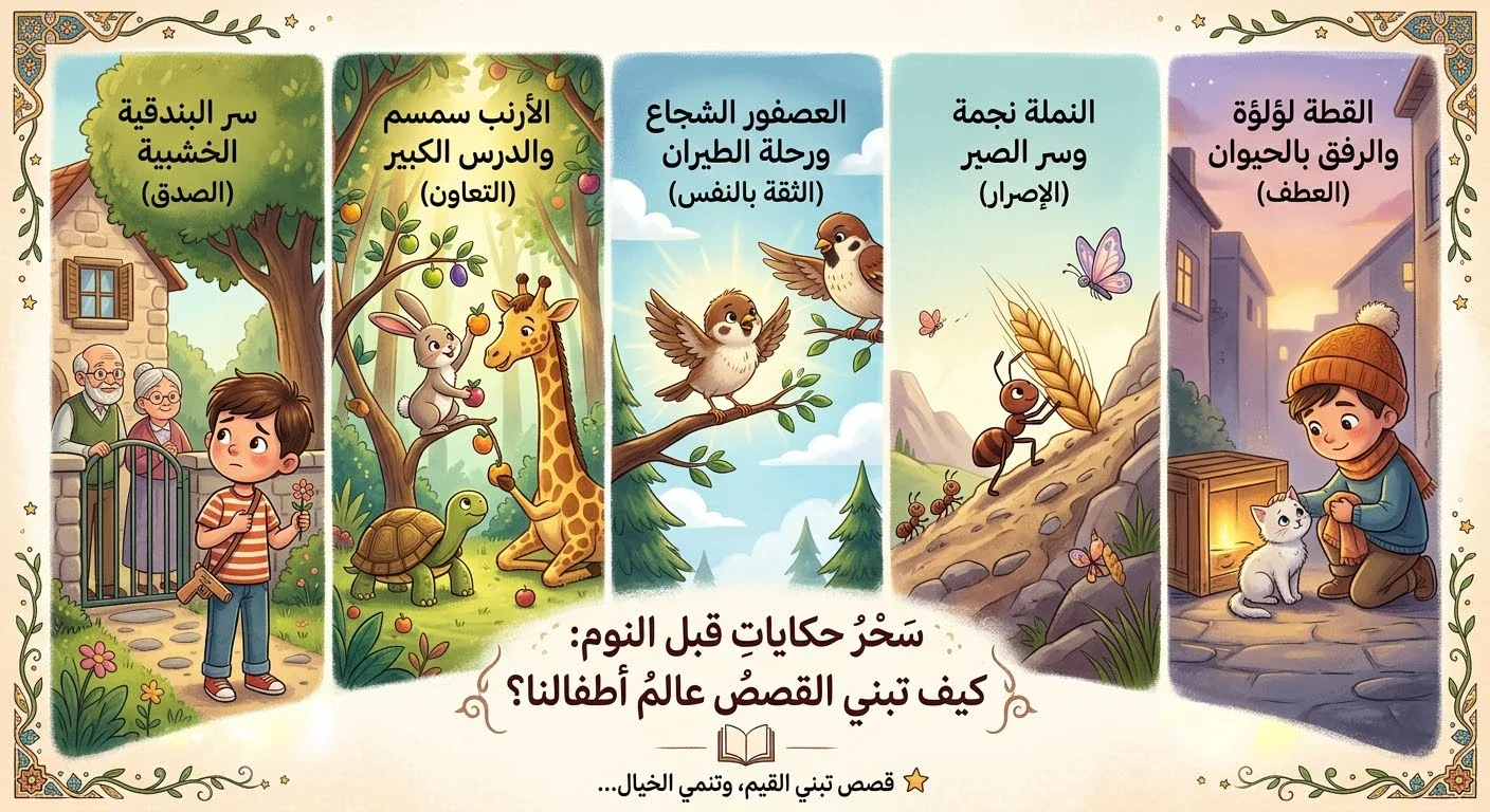 image about حكايات ملهمة لبناء شخصية الطفل وزرع قيم الصدق والتعاون والثقة بالنفس عبر خيال لا ينتهي