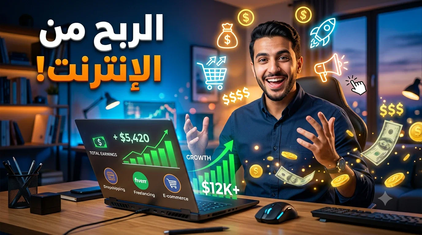 image about الربح من الإنترنت: كيف تبدأ من الصفر وتحقق دخلًا حقيقيًا؟