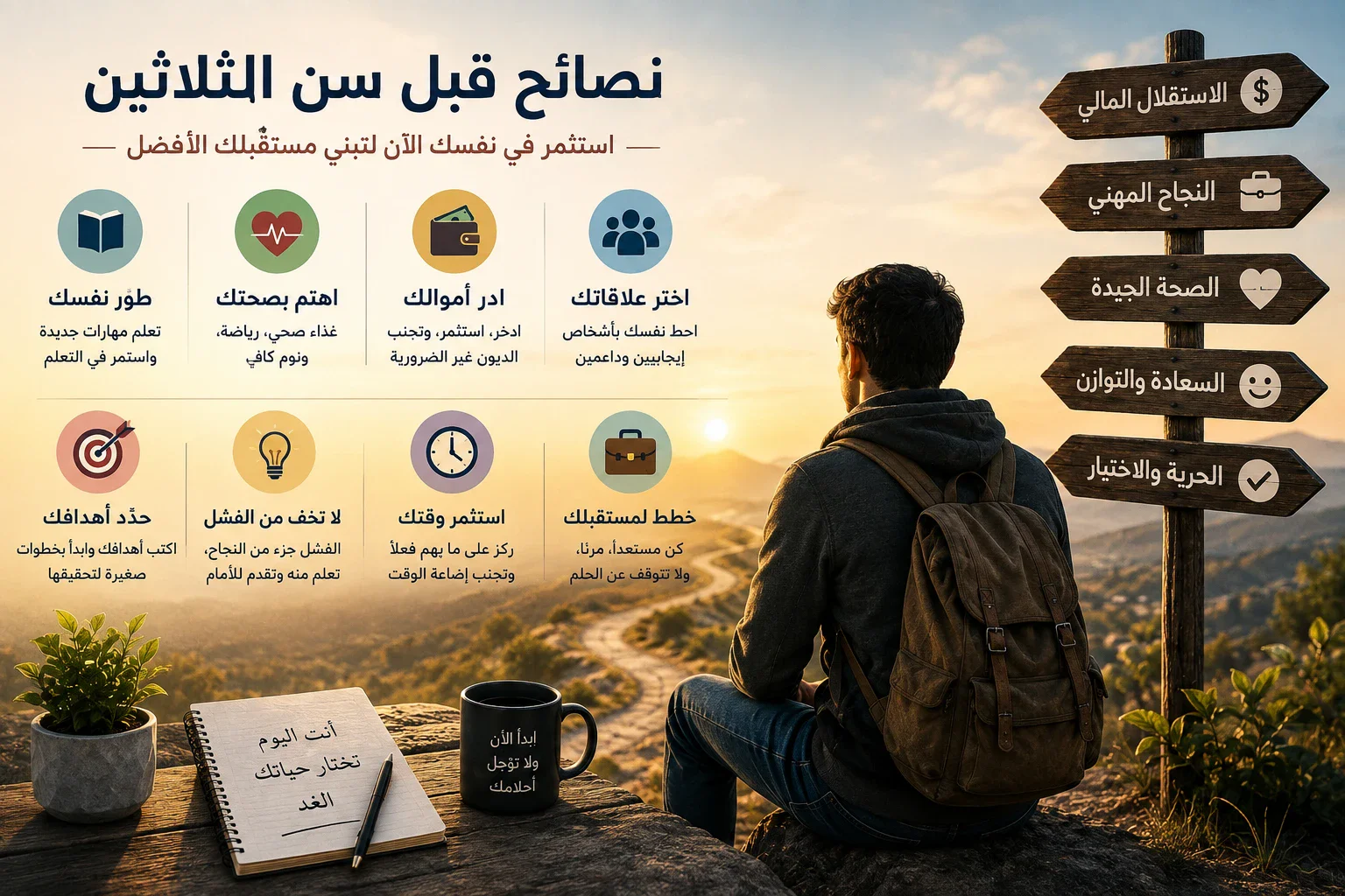 image about أهم النصائح قبل سن الثلاثين