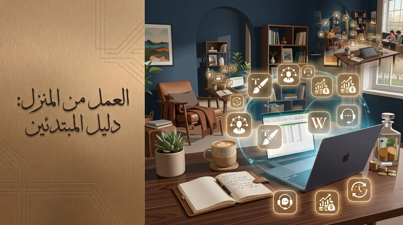 image about كيف تبدأ العمل من المنزل بدون خبرة؟ 10 أفكار عملية للمبتدئين