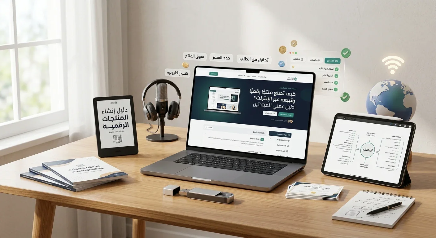 image about كيف تصنع منتجًا رقميًا وتبيعه عبر الإنترنت؟ دليل عملي للمبتدئين