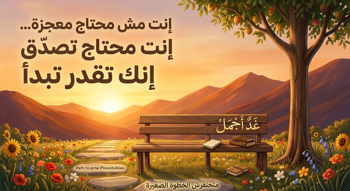 image about إنت مش محتاج معجزة… إنت محتاج تصدّق إنك تقدر تبدأ
