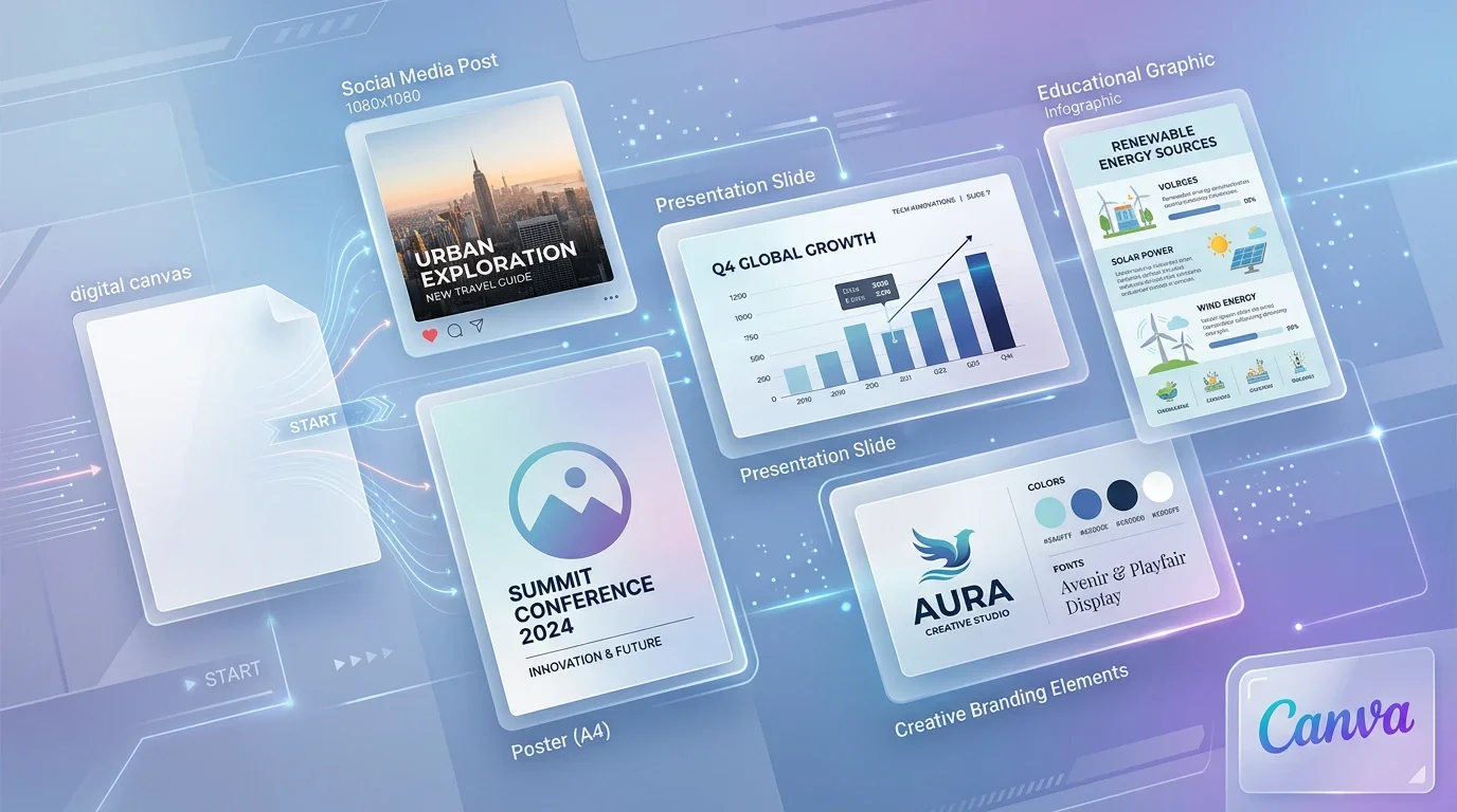 image about Canva : أداة بسيطة لتحويل أفكارك إلى تصاميم احترافية
