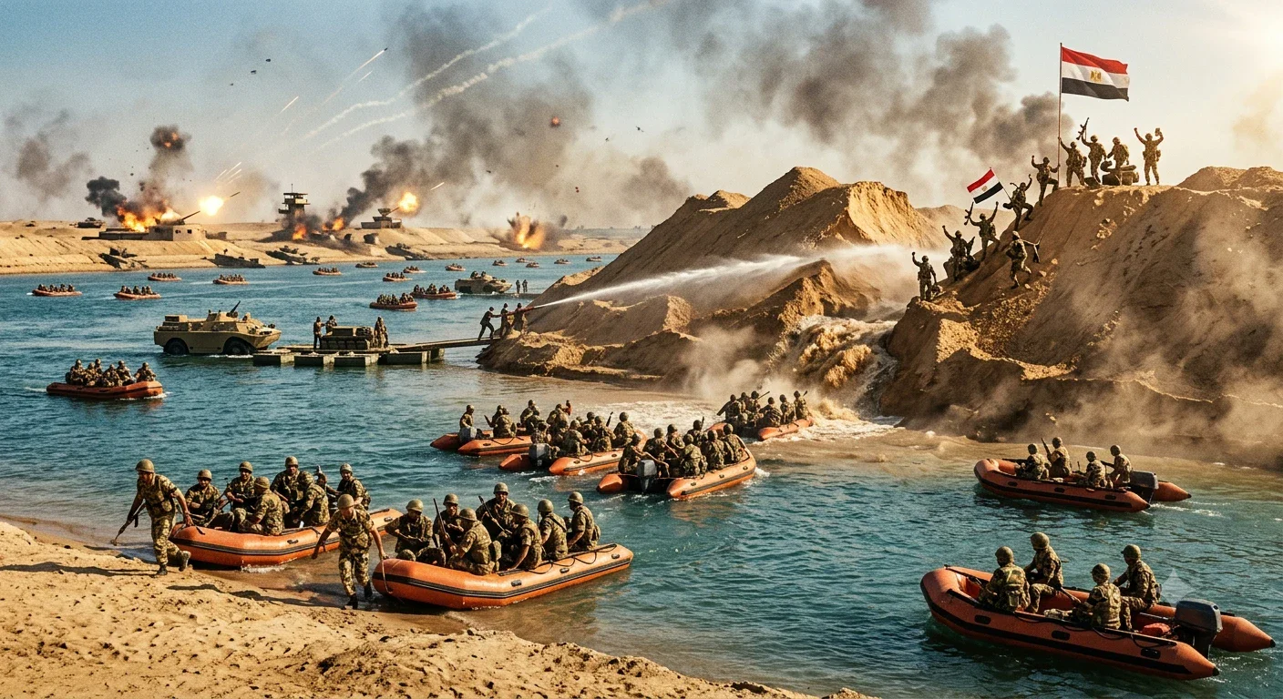image about ملحمة العبور: عبقرية التخطيط وتحطيم خط بارليف